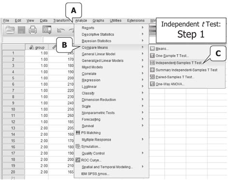 Computing Inferences About Two Independent Means Using SPSS