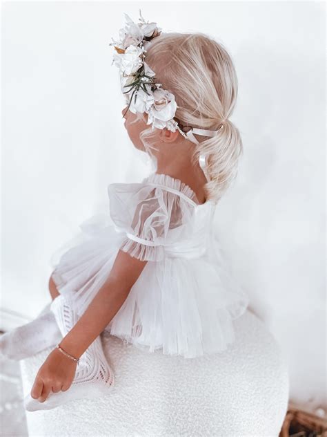 White Flower Fairy Romper Arabella And Rose Flower Fairy White