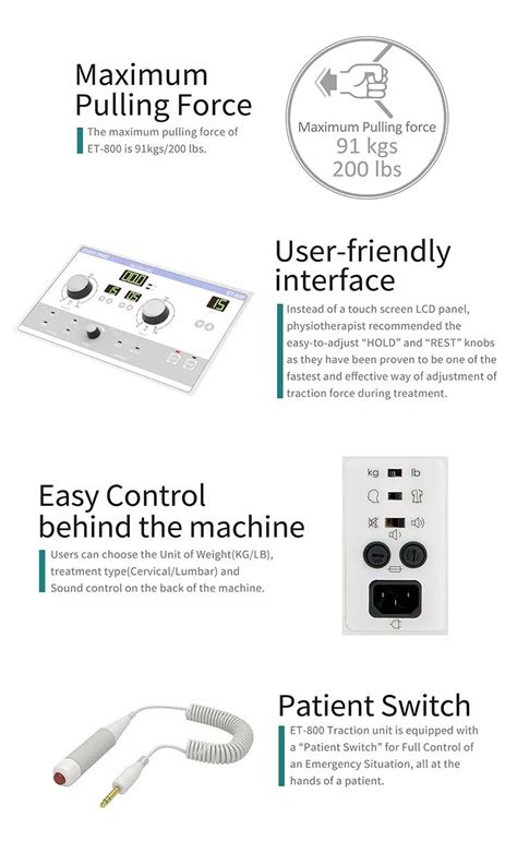 traction machine  lumbar  cervical traction techno health