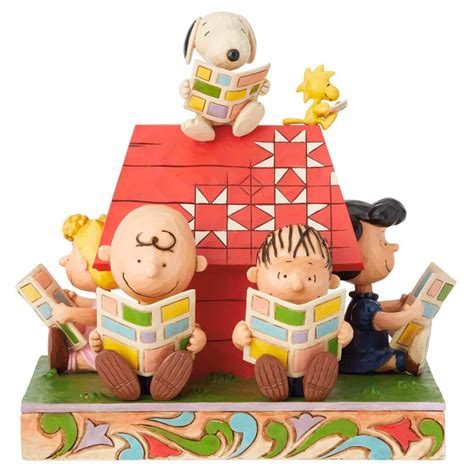 Jim Shore Peanuts Gang Reading Comics Figurine 8 Figurines Hallmark