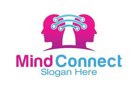 Modelo De Design De Logotipo Mind Connect Vetor Premium