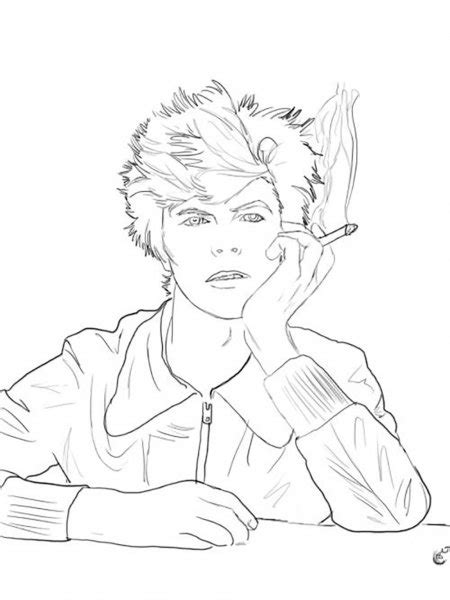 David Bowie Coloring Pages