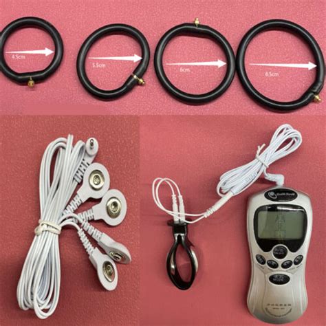 Men E Stim Shock Cock Therapy Penis Ring Anal Butt Plug Stimulate Sex Toys BDSM EBay