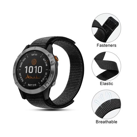 22 Mm Nylon Klokkerem For Garmin Fenix 7 6 5 Samsung Galaxy Klokke 3