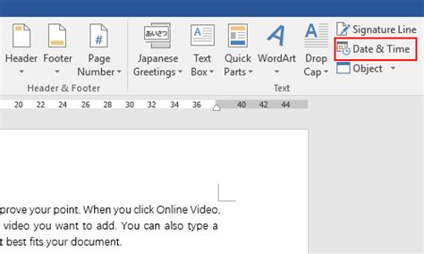 How To Insert Date And Time In Microsoft Word Document My Microsoft