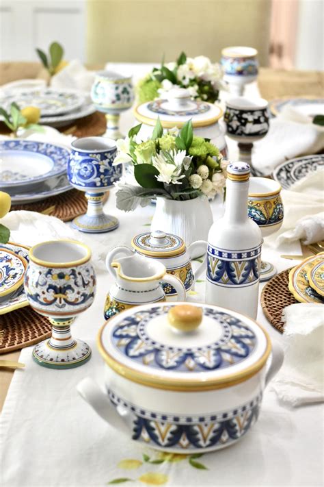 Italian Dinner Table Setting
