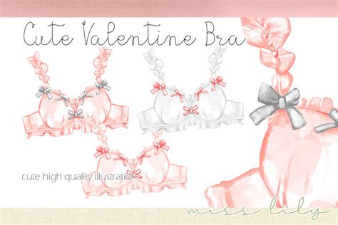 Cute Lingerie Bra Graphic By Misslilyart Creative Fabrica