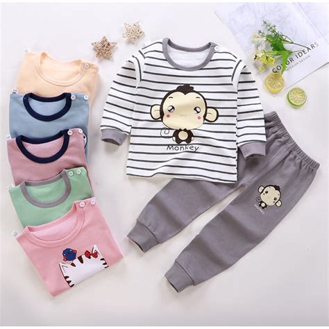 Jual Bisa Cod Newborn Tahun Setelan Baju Tidur Kaos Lengan