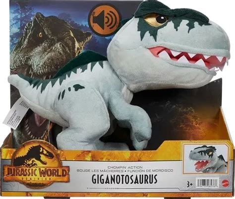 Jurassic World Dominion Peluche Giganotosaurus Sonido Mattel Cuotas Sin Interés