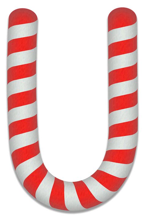 Candy Cane Stripes Christmas Alphabet Lettering Font Diy Projects