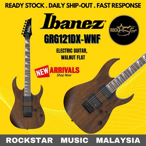 Ibanez Gio Grg121dx Electric Guitar Walnut Flat Grg121dx Wnf