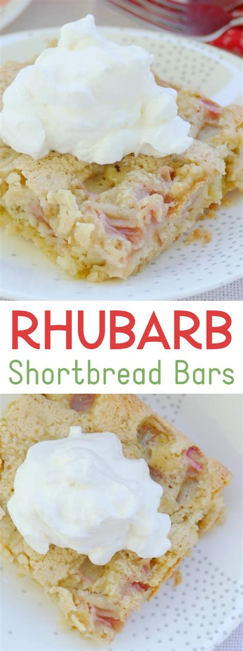 Rhubarb Shortbread Bars Recipe