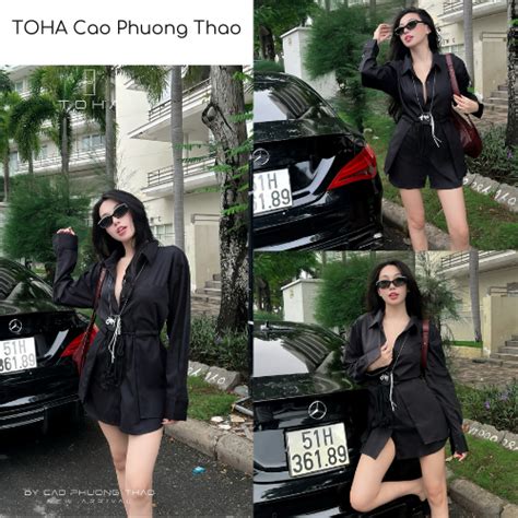 HOT NEW Đầm Sơ Mi Rút Eo BY TOHA CPT Shopee Việt Nam