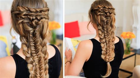 Layered Braid Hair Tutorial Youtube