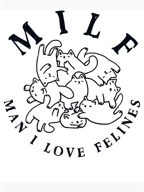 Póster MILF Hombre Me encantan los felinos Tipos de gato de Kienes09 Redbubble