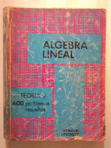 Lgebra Lineal Por Seymour Lipschutz Mcgraw Hill Cuotas Sin