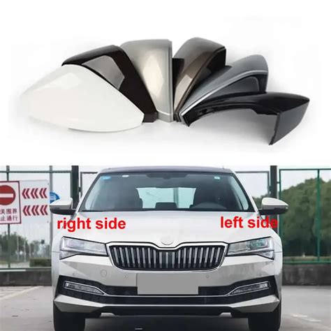 For Skoda Superb 2016 2017 2018 Car Outside Reverse Mirror Cover Cap