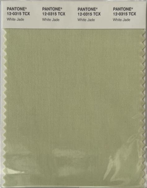 Pantone TCX Cotton Swatch Card 12 0315 TCX White Jade