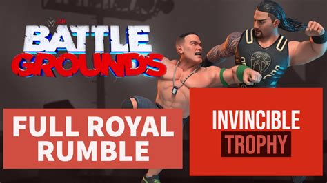 Full Royal Rumble Match Trophy Unlocked Wwe K Battlegrounds Youtube