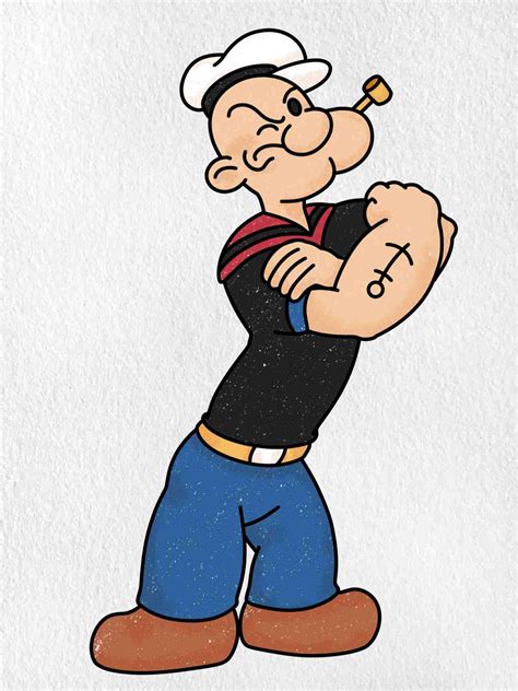 Draw Popeye Helloartsy