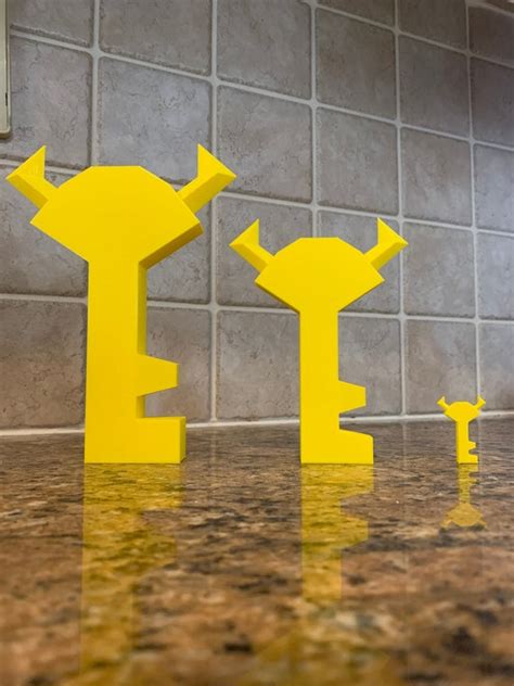 3d Printed Super Mario 64 Boss Key Etsy
