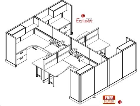 Office Cubicle Drawing At Explore Collection Of