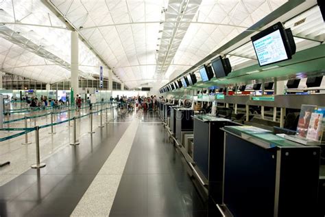 Check In Counter At Airport Editorial Photo Image Of Travel Ceiling