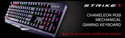 Mad Catz S.T.R.I.K.E. 4 Mechanical RGB Gaming Keyboard - KS13MMUKBL000 ...