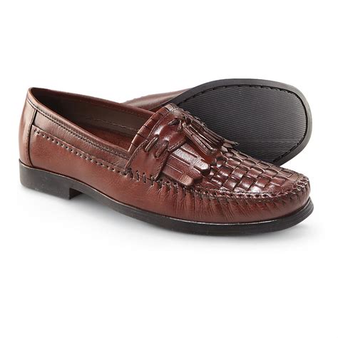 Mens Nunn Bush® New York Loafers Cognac 203419 Dress Shoes At