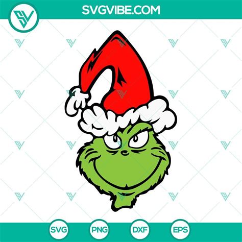 Christmas Grinch Svg File Bundle Grinch Santa Hat Svg Images Cindy