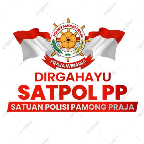 รปDirgahayu Selamat Hari Satpol Pp Satuan Polisi Pamong ประชา PNG