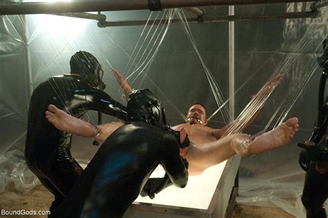 Gagged Gay Suspended On Strings Gets Deep A XXX Dessert Picture 7