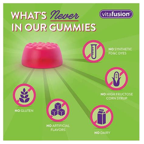 Vitafusion Fiber Gummies Sugar Free Assorted Flavors 90 Count