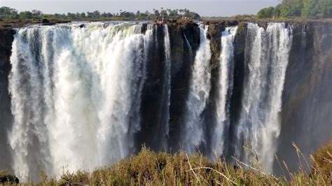 Victoria Falls Zimbabwe Devil S Pool Seen From The Zimbabwe Side Of