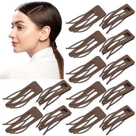 Amazon 24 Pieces Double Grip Hair Clips Metal Snap Hair Clips