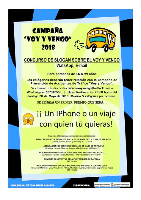 Concurso De Slogan Sobre El Voy Y Vengo Ayuntamiento De Olite