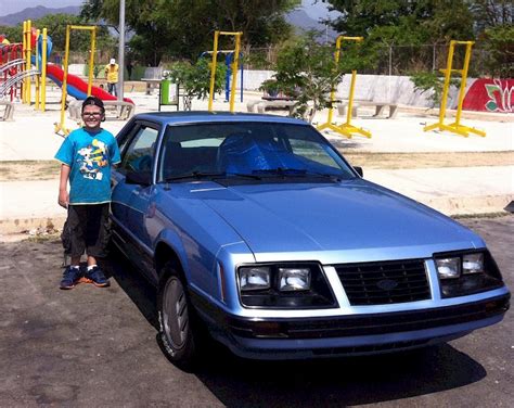 Blue 1983 Ford Mustang Ghia Coupe Photo Detail