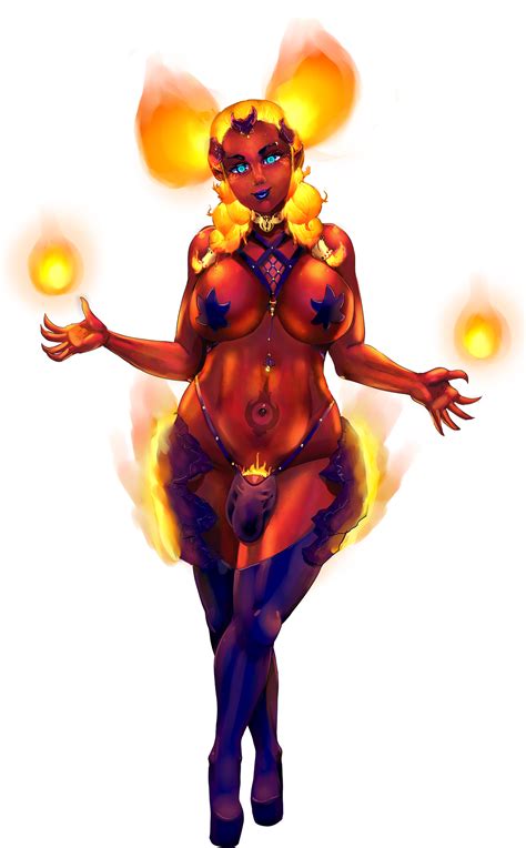 Tales Of Androgyny Fire Elemental Futa By Majalis Hentai Foundry
