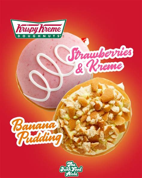 Krispy Kreme Summer Flavors Strawberries And Kreme And Banana Pudding