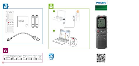 Philips Voicetracer Dvt1120 Voice Recorder Quick Start Manual Pdf View