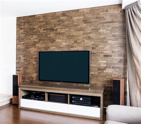 Деревянная стена под телевизор (78 фото) - красивые картинки и HD фото