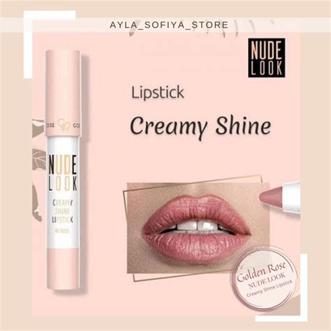 Jual Ready Stock Golden Rose Nude Look Creamy Shine Lipstick Shopee Indonesia
