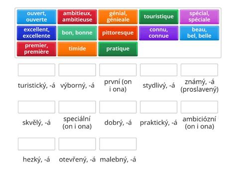 Adjectifs Qualificatifs Plus Loin Match Up