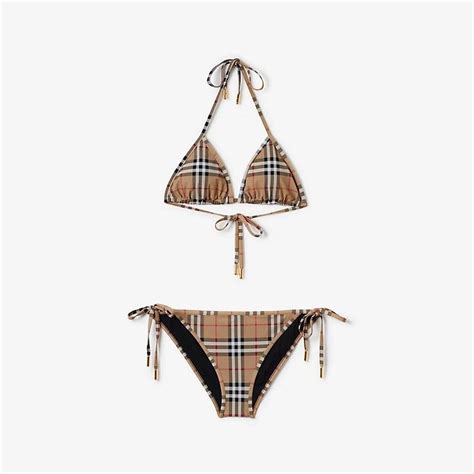 Burberry Swimsuit Check Bikini Piece Size Depop