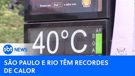 São Paulo e Rio de Janeiro registram o dia mais quente do ano