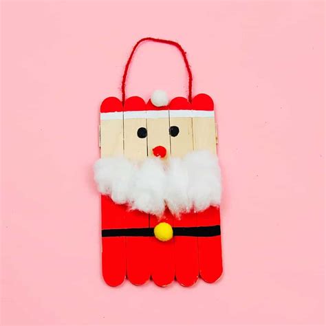 How To Make A Santa Popsicle Stick Craft Bochens