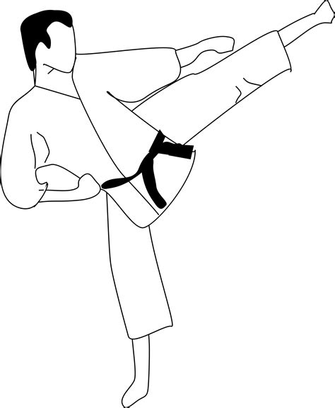 Karate Drawing Easy Np