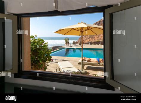 Infinity Swimming Pool Overlooking Atlantic Ocean Hotel Auberge Dar