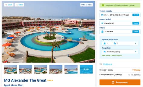 Z Jezd Do Egypta Z Prahy Na T Den Do Resortu S All Inclusive Za