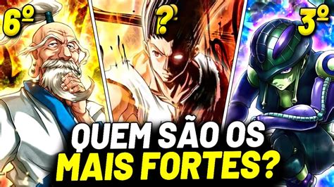 TOP 10 MAIS FORTES DE HUNTER X HUNTER YouTube